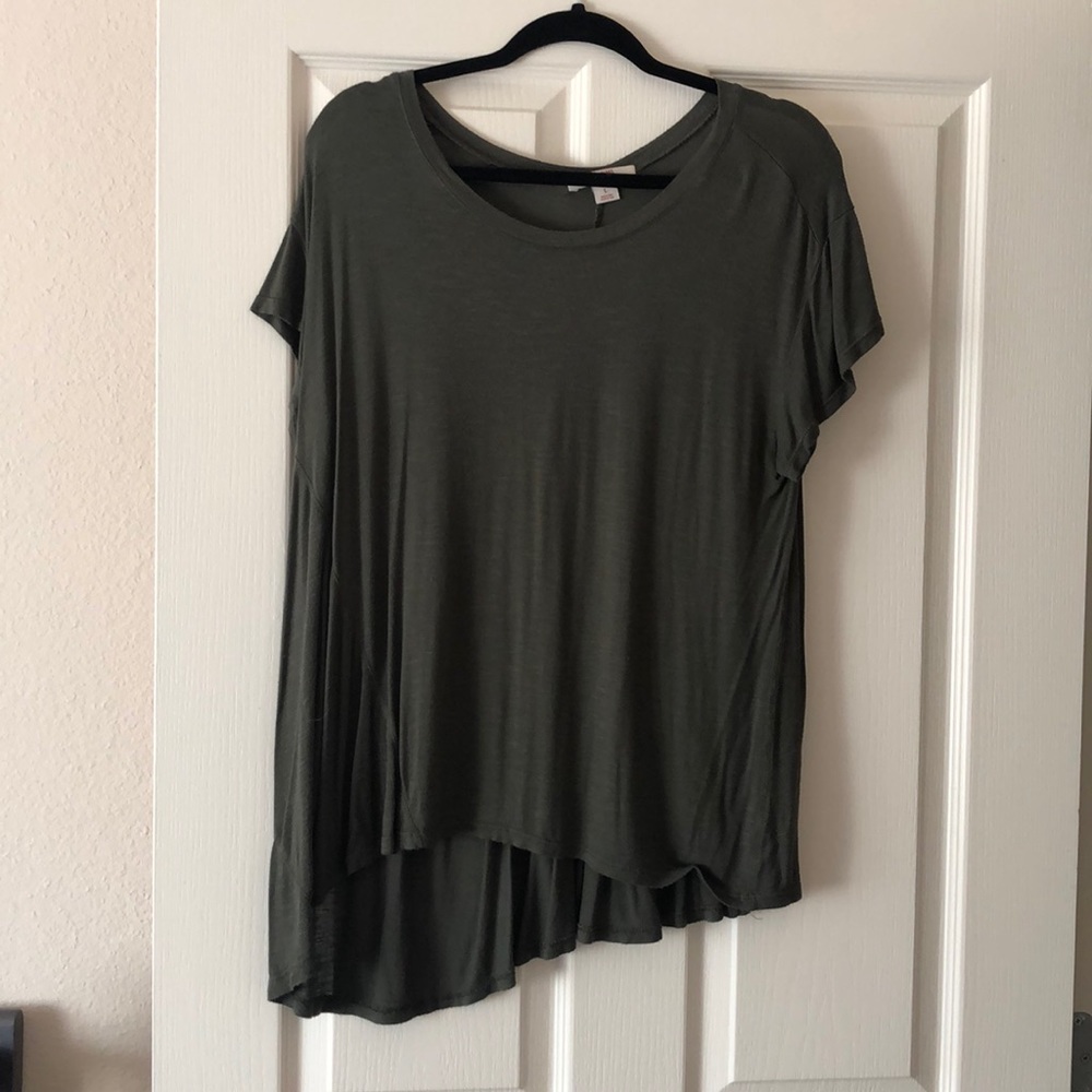 Olive green top